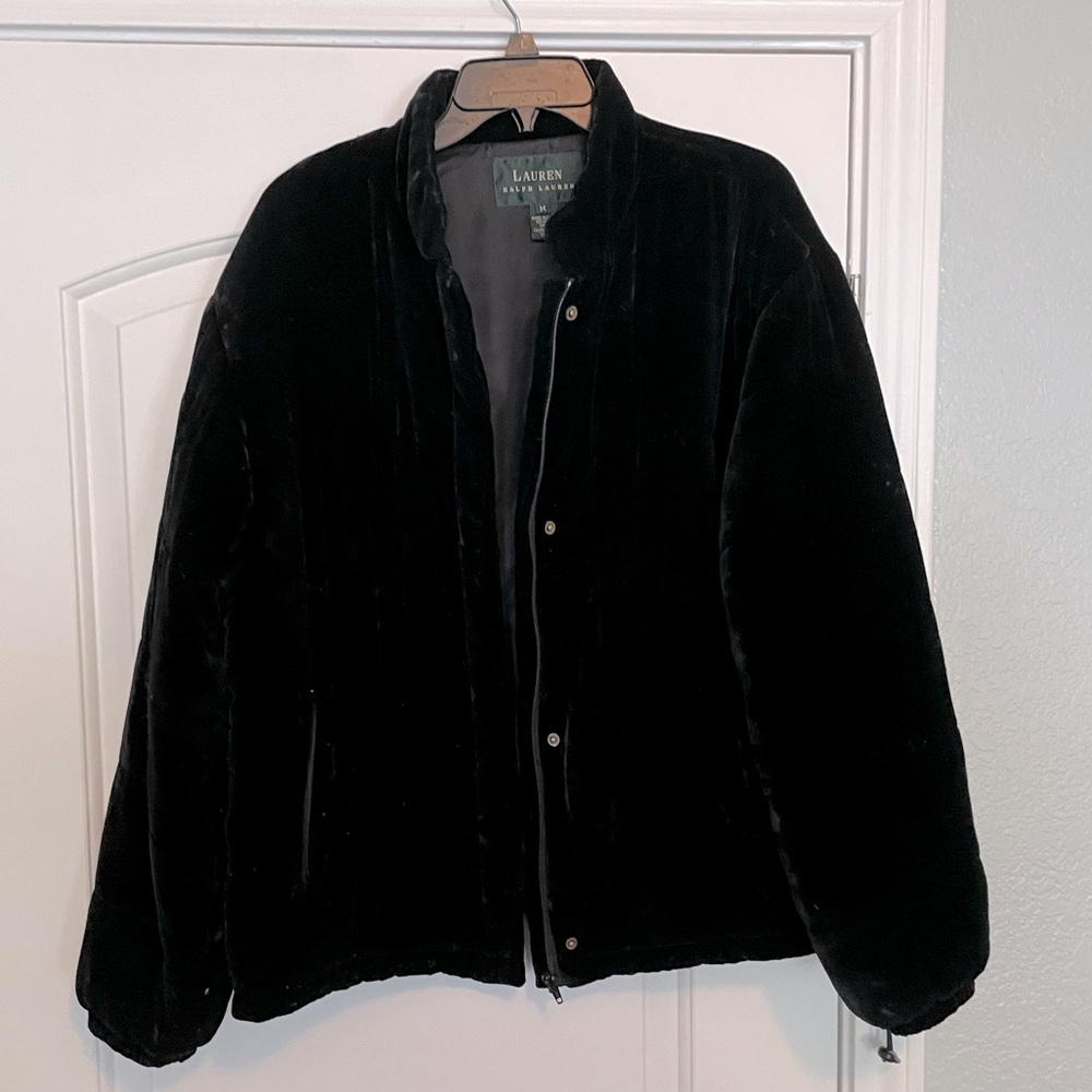 Ralph Lauren Velvet Puffer Coat